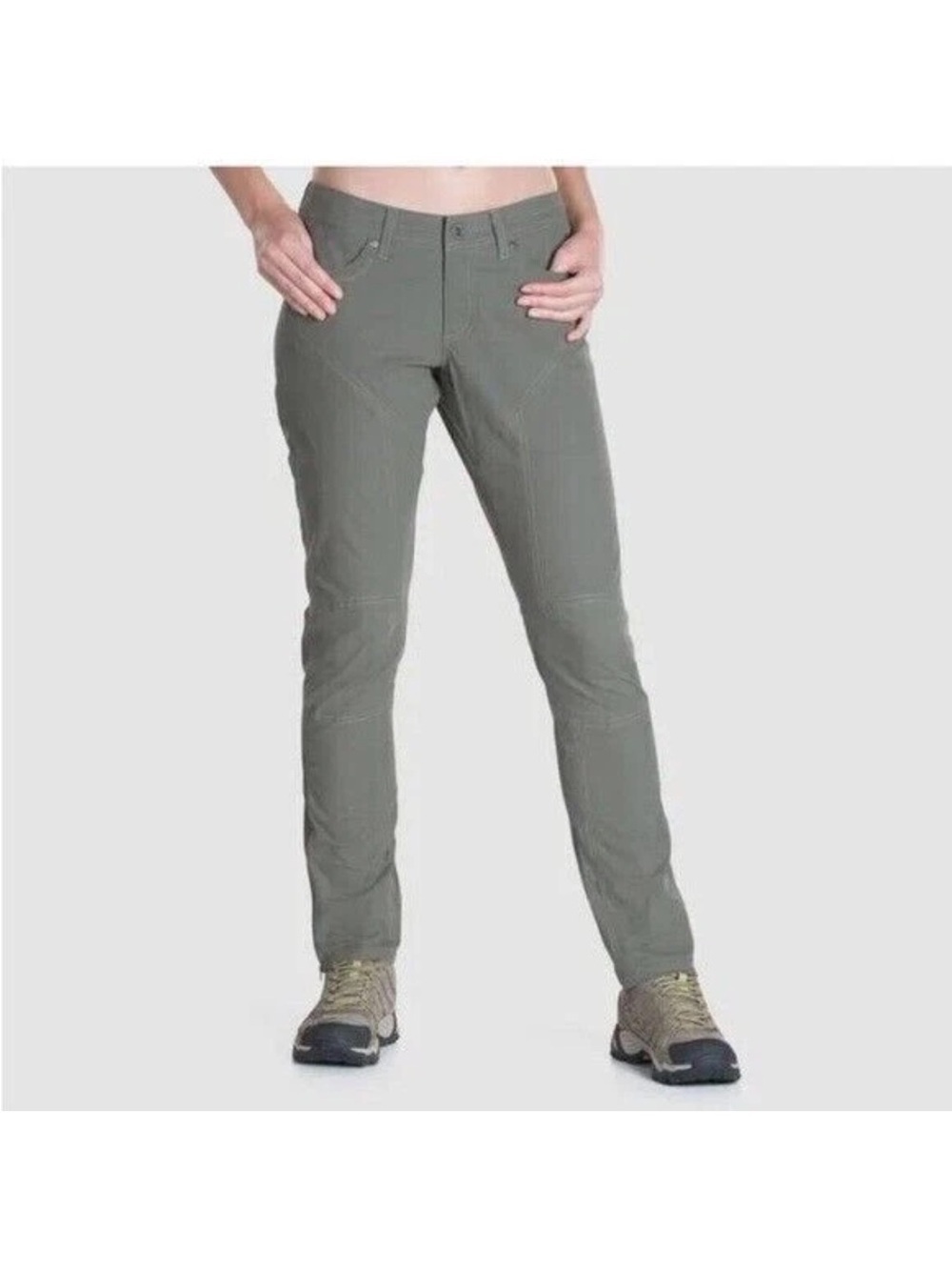 KUHL Inspiratr Ankle Zip Skinny Fit Stretch Hiking Olive Women's Size 6